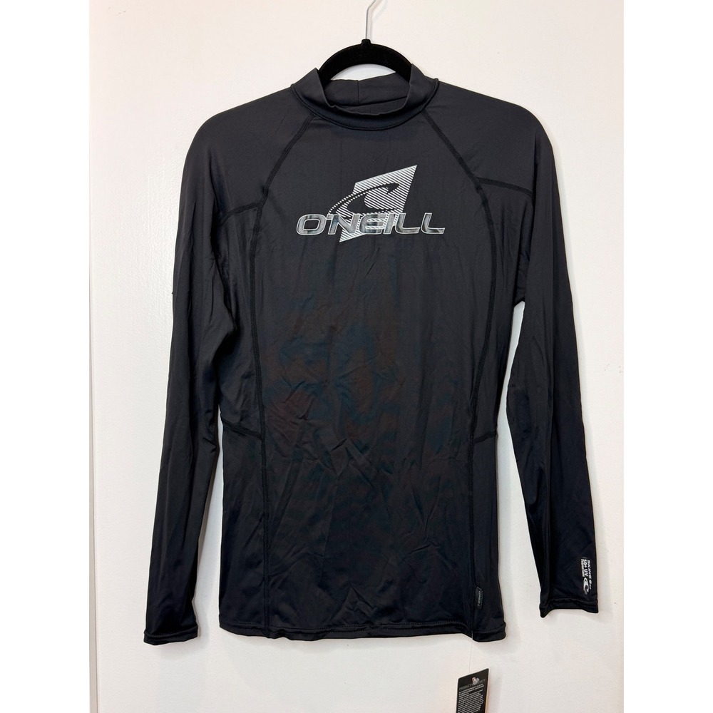ONeill Mens Skins Long Sleeve Rash Guard Black UPF 50+ Surf Shirt XL 4170